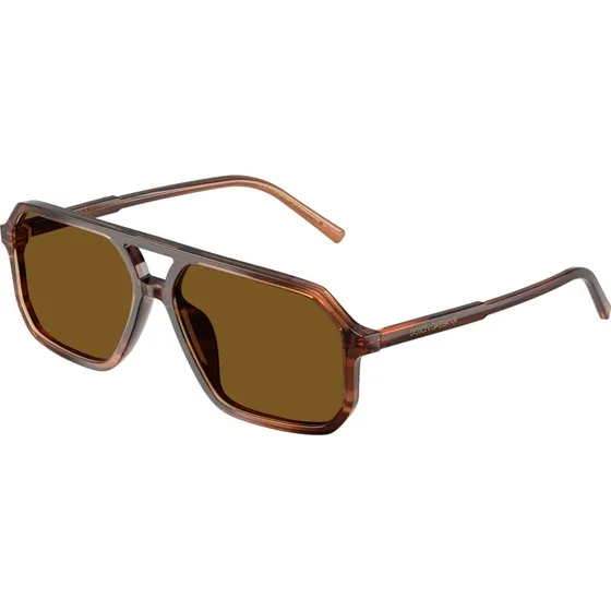 Dolce & Gabbana DG4541 Lunettes de soleil Pilote Polarisées Marron