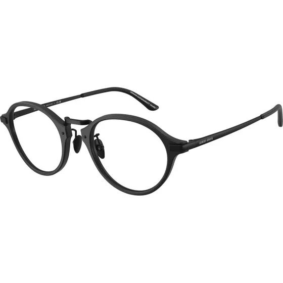 Giorgio Armani Homme AR7287 5009 - Lunettes Optiques Pantos en Acétate Noir