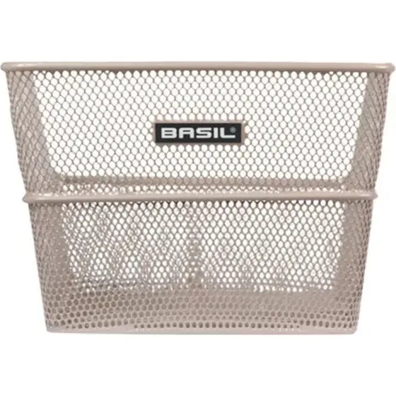 Basil Cento Flower Panier Arrière Fixe Nude Métallique 19L