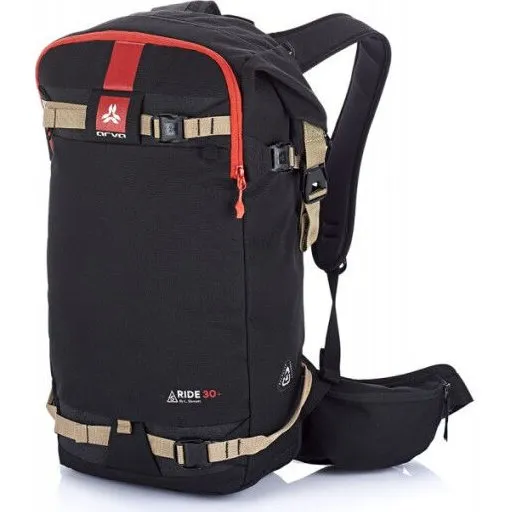 Arva Ride 30+ Black - Sac à dos ski/snowboard