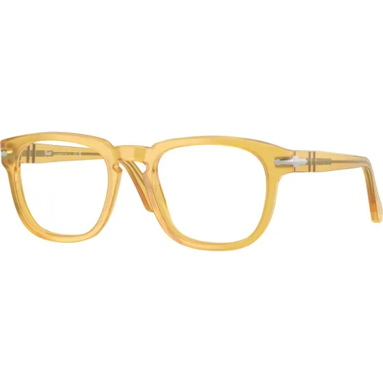Persol PO3376V 204 Montures Optiques Carrées en Acétate Jaune