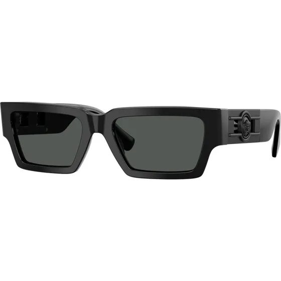 Versace Homme VE4459 Lunettes de soleil Carrées Noir et Gris