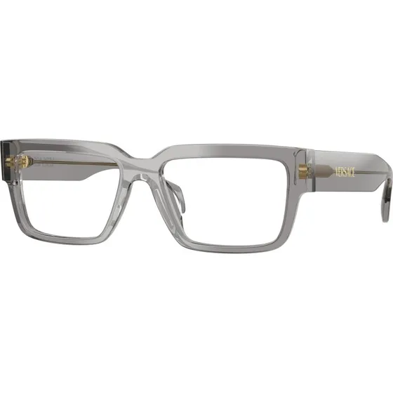 Versace Homme VE3374U 5510 - Montures Optiques Carrées en Acétate Gris