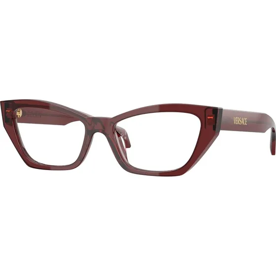 Versace VE3373U 5512 Montures Optiques Cat Eye Rouges pour Femme