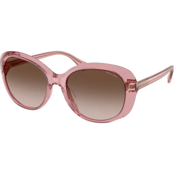 Ralph Lauren RA5335U Lunettes de Soleil Rondes Violet et Marron