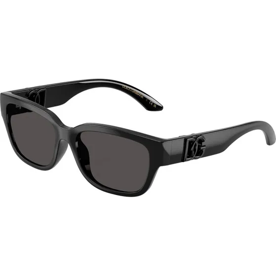 Dolce & Gabbana Enfant DX6009 Lunettes de Soleil Carrées Noires et Grises