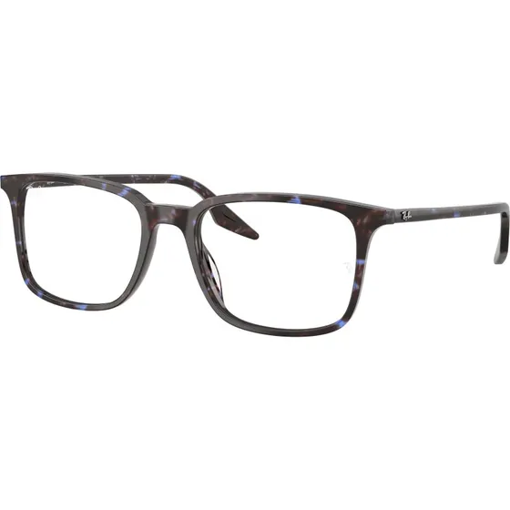 Ray-Ban RX5421 Montures Optiques Carrées en Acétate Bleu Transparent