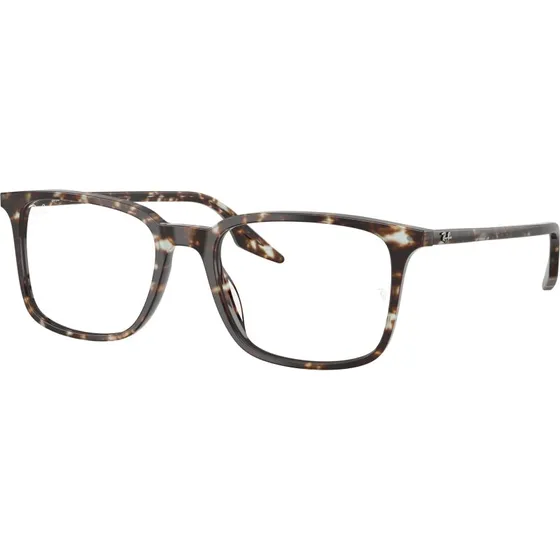 Ray-Ban RX5421 Lunettes Optiques Carrées en Acétate Jaune Transparent