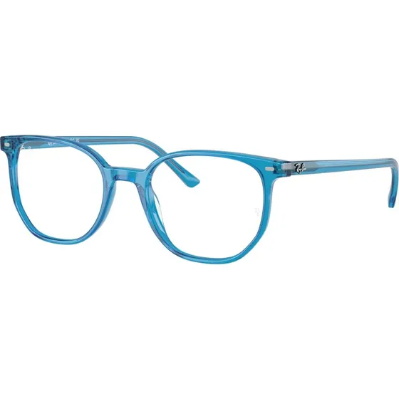 Ray-Ban RX5397 Elliot - Montures Optiques Géométriques Bleu Transparent