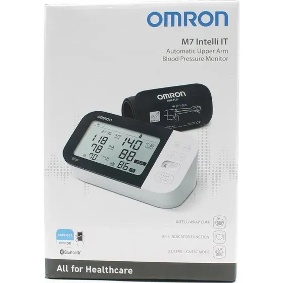 Omron M7 Intelli IT AFib Tensiomètre + KardiaMobile 1L Offert
