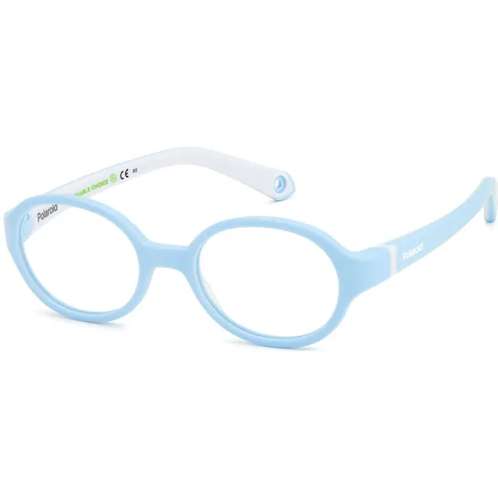 Polaroid Enfant PLD K004 R7Y - Lunettes Optiques Rondes Bleu Clair
