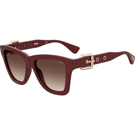 Moschino MOS131/S Lunettes de Soleil Papillon Bordeaux et Marron