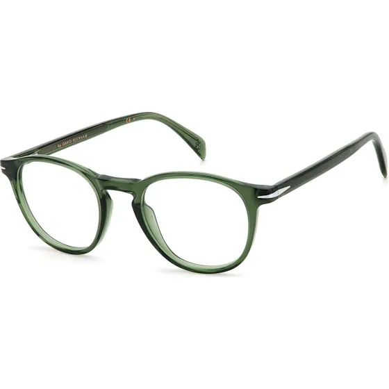 David Beckham DB 1018 1ED - Lunettes Optiques Rondes en Acétate Vert