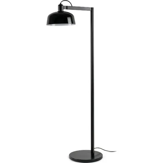 Faro Barcelona Lampadaire Tatawin Noir Acier et Verre 148 cm