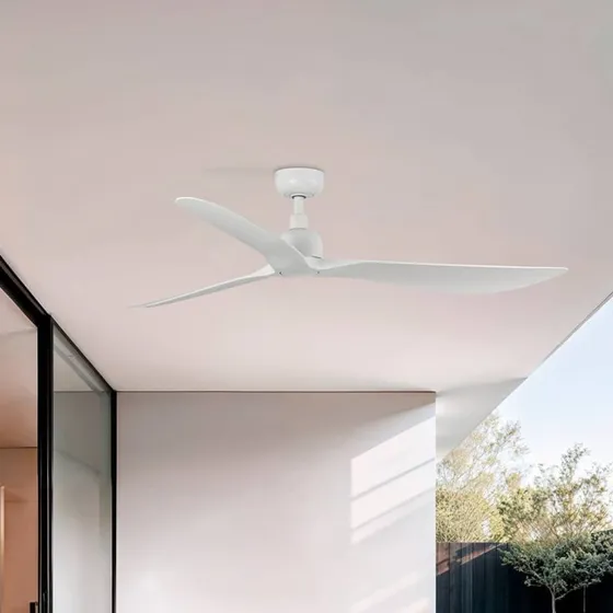 FARO BARCELONA Outwood Ventilateur de plafond DC Blanc Ø 150 cm IP44