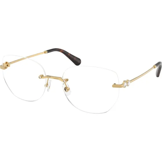 Swarovski SK1038 4004 Lunettes de vue rondes en métal doré pour femme