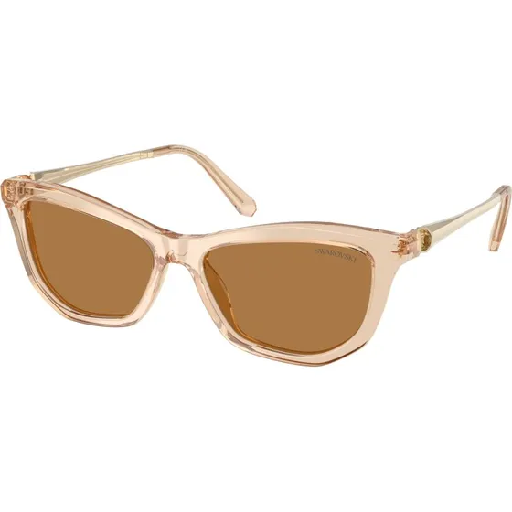 Swarovski SK6057 Lunettes de soleil Cat Eye Marron Bronze