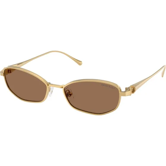 Swarovski SK7042 Lunettes de Soleil Femme - Or et Marron