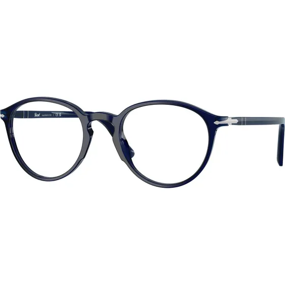 Persol PO3218V 181 - Monture Optique Pantos en Acétate Bleu Transparent