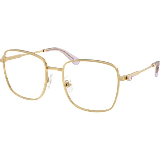 Swarovski SK1036 Montures Optiques Carrées en Métal Doré