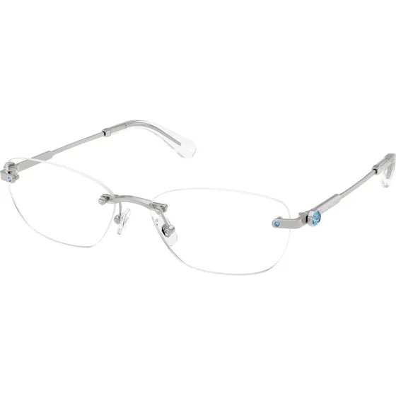 Swarovski SK1037 4020 Lunettes de vue rondes en métal argent