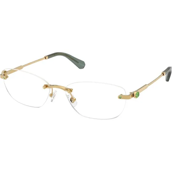 Swarovski SK1037 4017 Lunettes Optiques Rondes en Métal Or