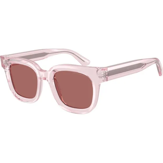 Emporio Armani EA4271 Lunettes de soleil Géométriques Rose Marron