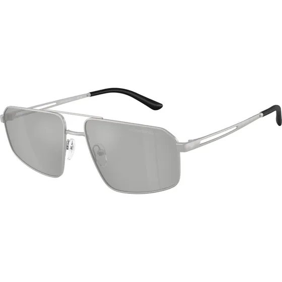 Emporio Armani EA2173 Lunettes de Soleil Pilote Argentées