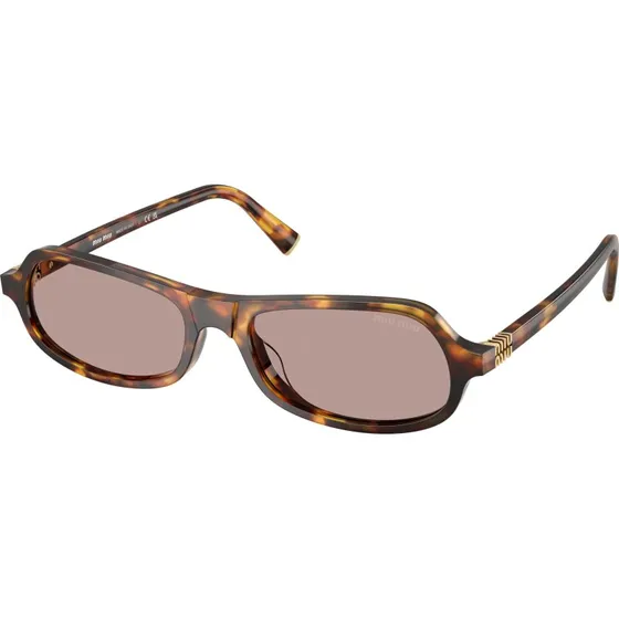 Miu Miu Lunettes de Soleil Géométriques MU B10SU en Acétate Écaille