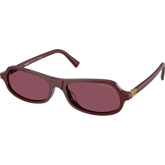Miu Miu Lunettes de Soleil Géométriques MU B10SU en Acétate Violet