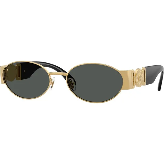 Versace Homme VE2299 Lunettes de Soleil Rondes Or et Gris