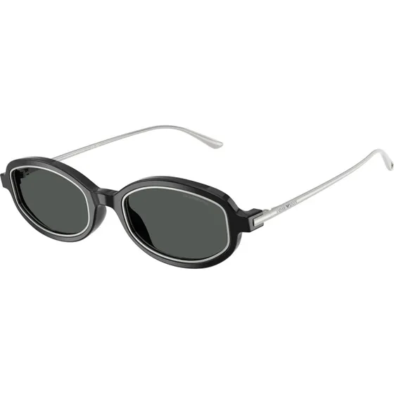 Emporio Armani EA4276U Lunettes de Soleil Géométriques Noires