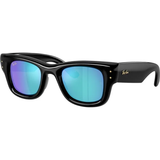 Ray-Ban RB4940 Wayfarer Puffer Lunettes de Soleil Carrées Noir/Vert