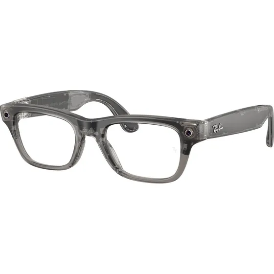 Ray-Ban Meta Gen 2 Wayfarer - Lunettes Intelligentes Gris Transparent