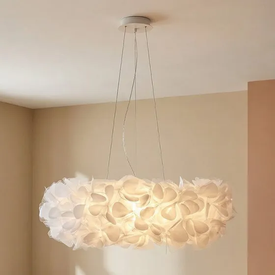 Slamp Clizia Mama Non Mama - Suspension Ø78cm - Blanc/Transparent