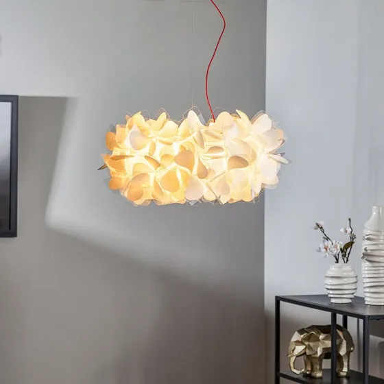Slamp Clizia Mama Non Mama - Suspension Ø53cm - Blanc/Rouge