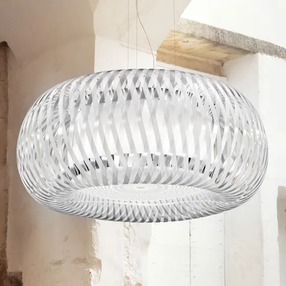 Slamp Kalatos Suspension Prisma - Transparente/Blanche
