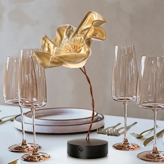Slamp LaFleur Lampe de table LED rechargeable Velours