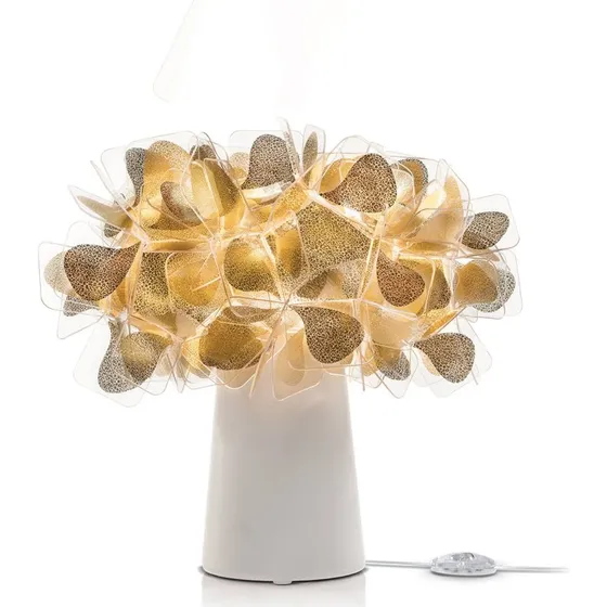 Slamp Clizia Mama Non Mama - Lampe de Table Or et Blanc
