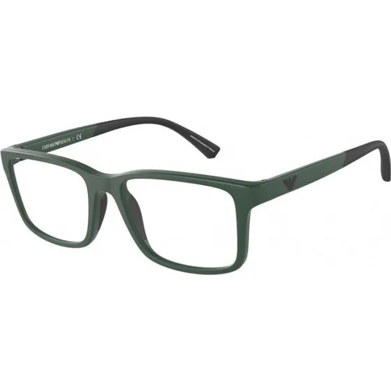 Emporio Armani EA3203 5058 - Montures Optiques Carrées Vertes Homme