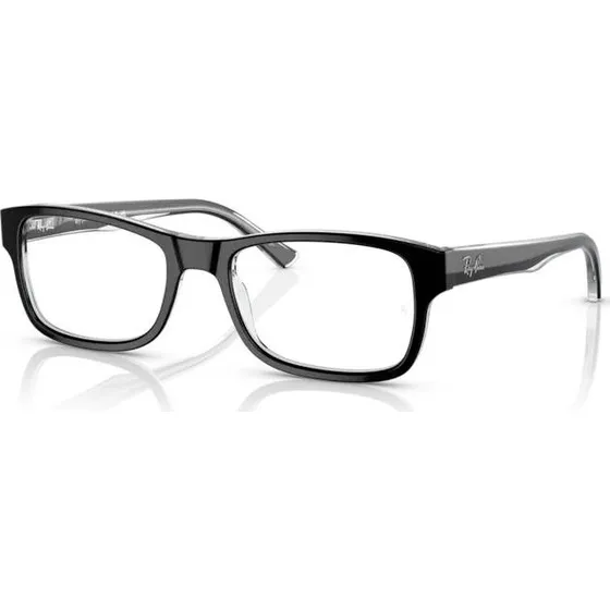 Ray-Ban RX5268 2034 Montures Optiques Carrées en Acétate Noir
