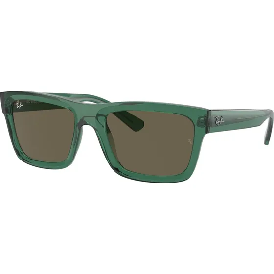 Ray-Ban RB4396 Warren Lunettes de Soleil Carrées Vert et Marron