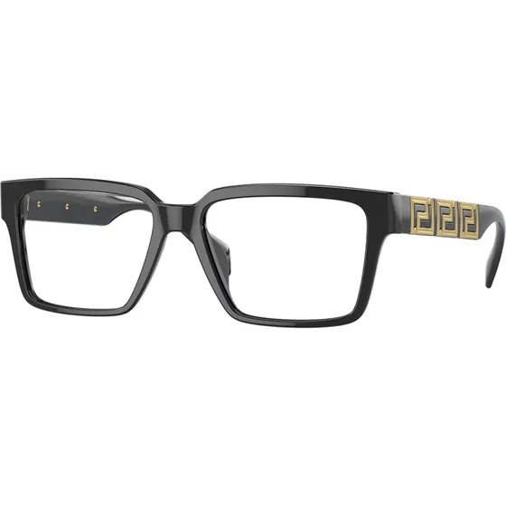 Versace Homme VE3339U GB1 Montures Optiques Carrées en Acétate Noir