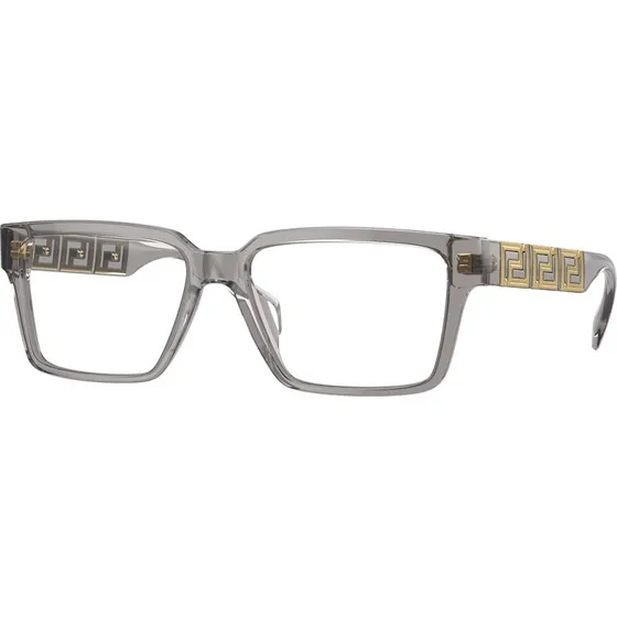 Versace Homme VE3339U 5406 - Montures Optiques Carrées en Acétate Gris
