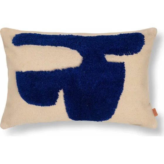 Ferm Living Coussin Lay Sable/Bleu