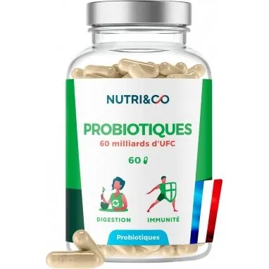 Nutri&Co Probiotiques 60 Milliards d'UFC - 60 Glules