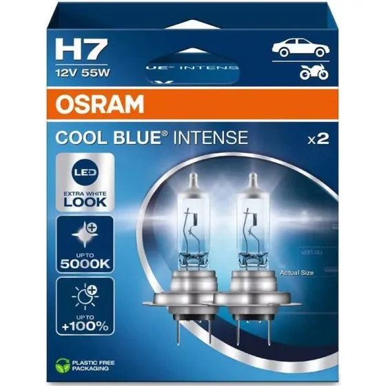 Osram H7 Cool Blue Intense 5000K - Pack de 2