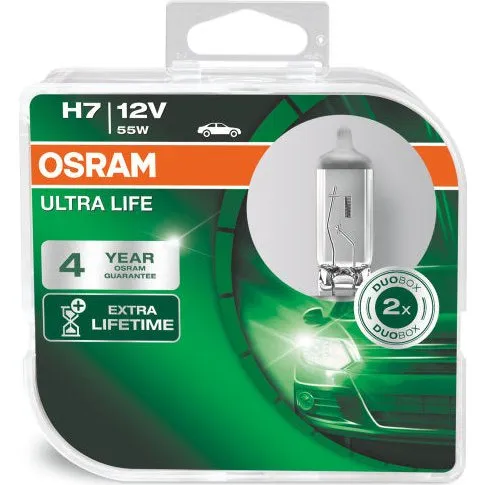 Osram H7 Ultralife 2 Ampoules 12V