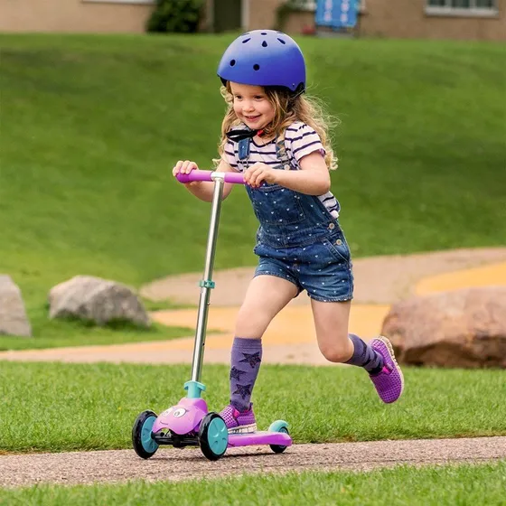 Scootiebug Jewel Trottinette 3 Roues Violet/Bleu