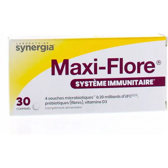 Synergia Maxi Flore Immunité - 30 comprimés
